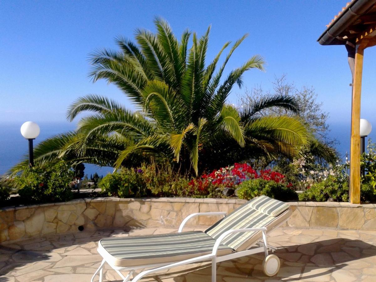 Feriendomizil Finca Tijarafe Mit Beheiztem, Abdeckbarem Pool Exteriör bild