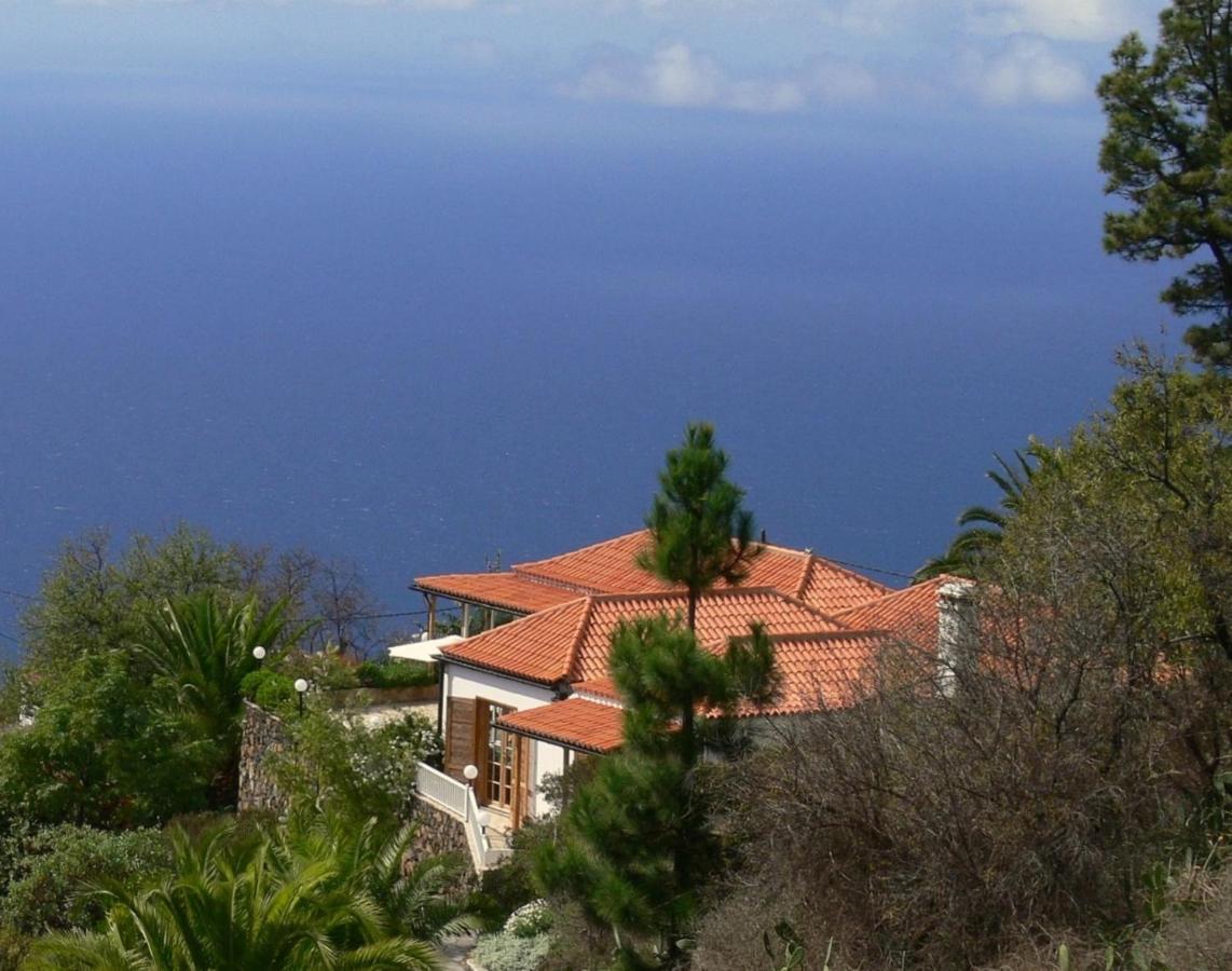 Feriendomizil Finca Tijarafe Mit Beheiztem, Abdeckbarem Pool Exteriör bild