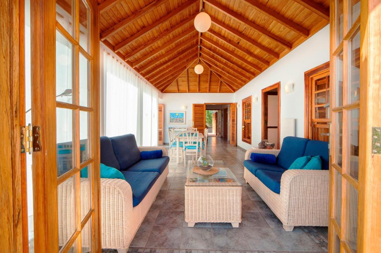 Feriendomizil Finca Tijarafe Mit Beheiztem, Abdeckbarem Pool Exteriör bild