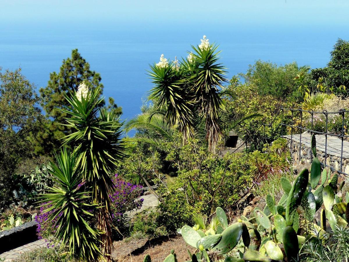Feriendomizil Finca Tijarafe Mit Beheiztem, Abdeckbarem Pool Exteriör bild