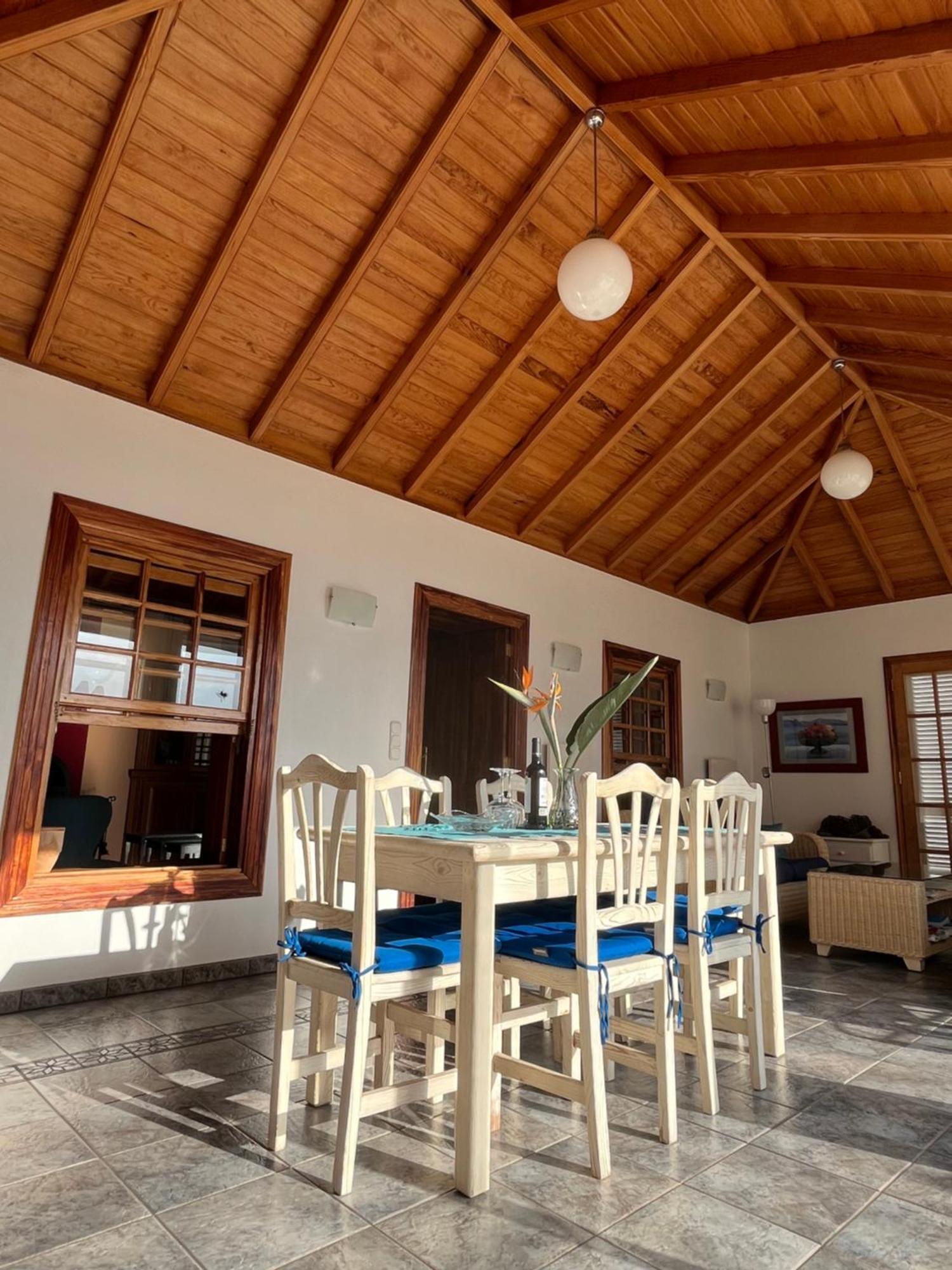 Feriendomizil Finca Tijarafe Mit Beheiztem, Abdeckbarem Pool Exteriör bild