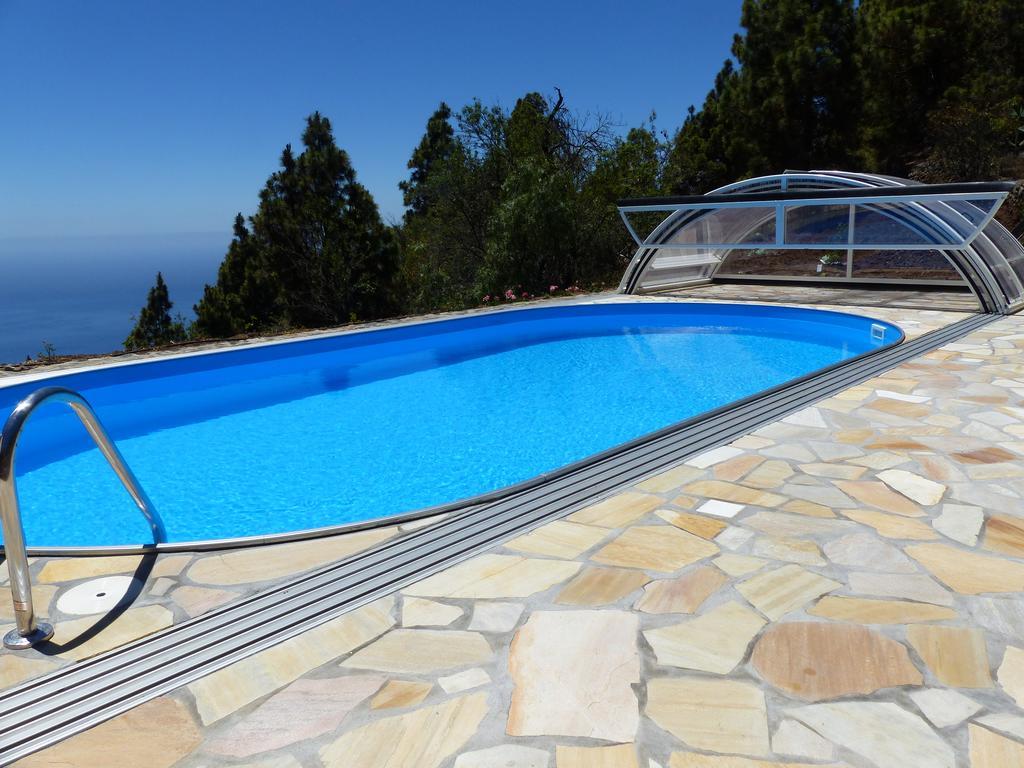 Feriendomizil Finca Tijarafe Mit Beheiztem, Abdeckbarem Pool Exteriör bild