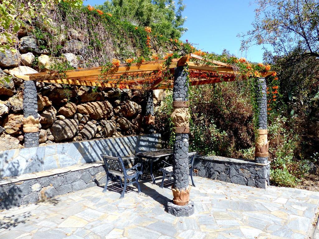 Feriendomizil Finca Tijarafe Mit Beheiztem, Abdeckbarem Pool Exteriör bild