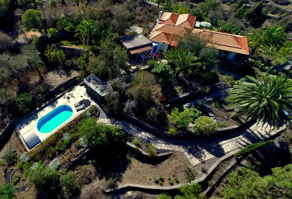 Feriendomizil Finca Tijarafe Mit Beheiztem, Abdeckbarem Pool Exteriör bild