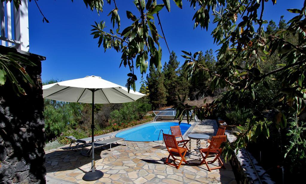 Feriendomizil Finca Tijarafe Mit Beheiztem, Abdeckbarem Pool Exteriör bild